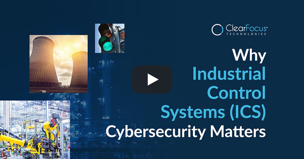 Video title screen for "Why Industrial Control Systems (ICS) Cybersecurity Matters'